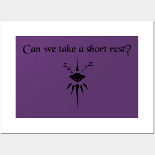 Can we take a short rest? Posters and Art